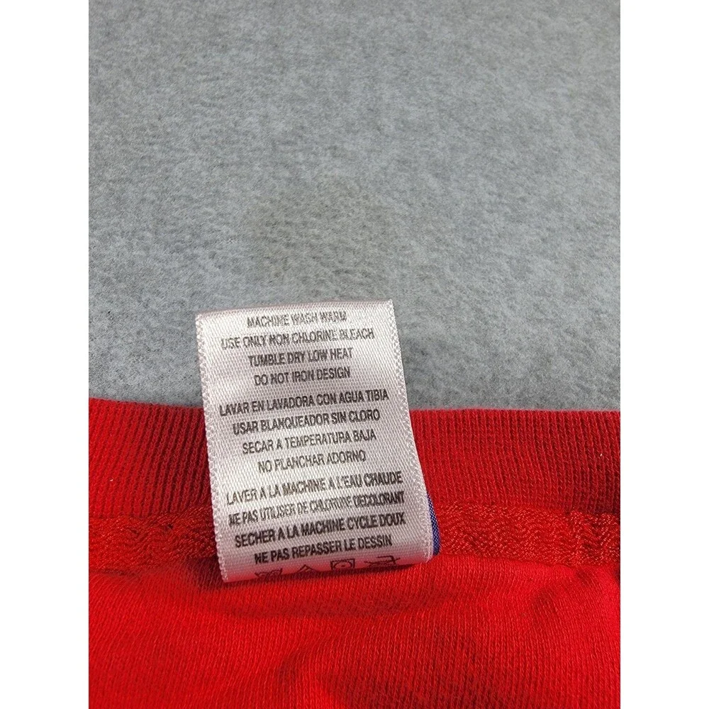 Vintage Reebok Kansas City‎ Chiefs Sweater Mens M Red Sweatshirt BLEACH NFL Y2K